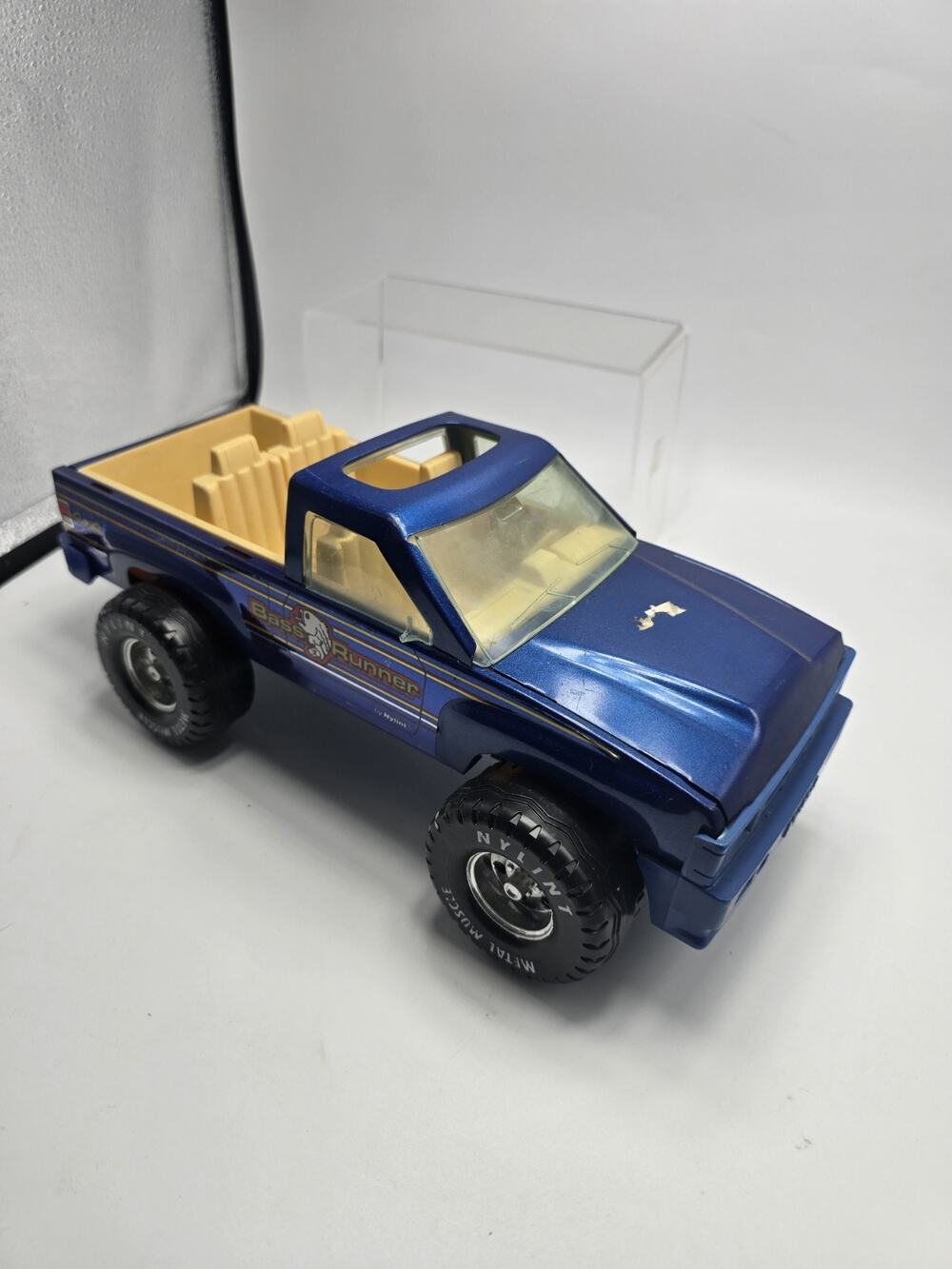 Vintage 1980's Nylint Bass Runner Blue Metal Pick Up Truck Metal Muscle Steel